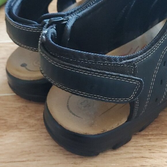 Anthony Luca Italy men size 43 black velcro breathable shoes EUC hiking - Picture 5 of 11